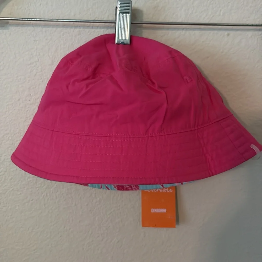 New Gymboree Toddler Sunhat, Flamingos and‎ Solid Pink, Size Large